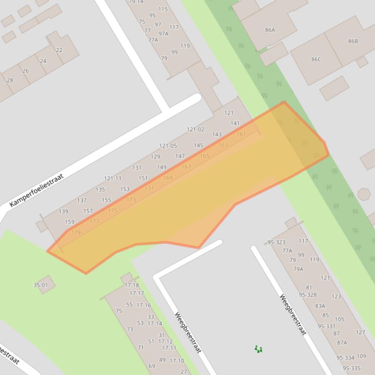 Kaart van postcodegebied 3765AS.
