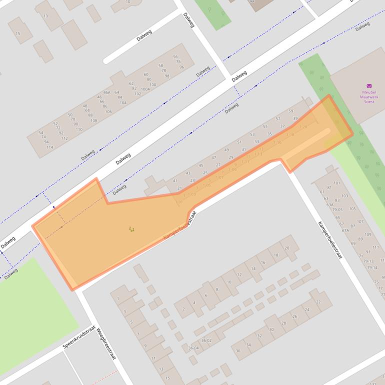 Kaart van postcodegebied 3765AV.