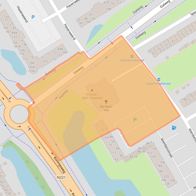 Kaart van postcodegebied 3765BA.