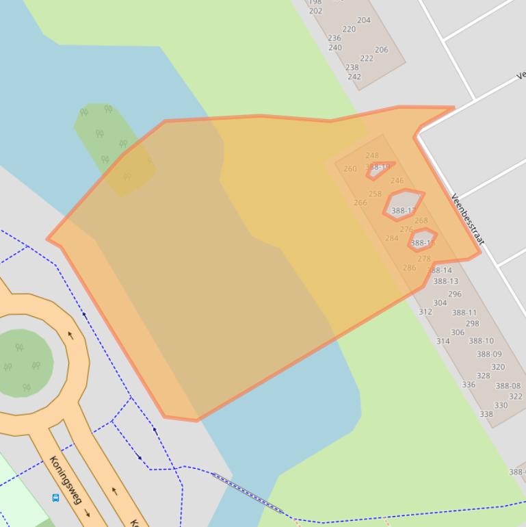 Kaart van postcodegebied 3765BH.