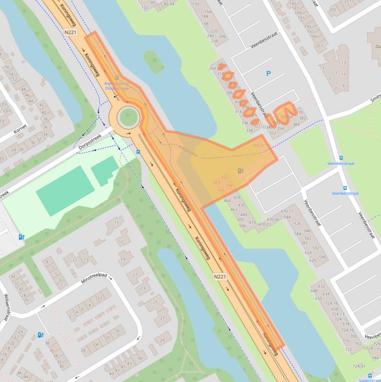 Kaart van postcodegebied 3765BL.