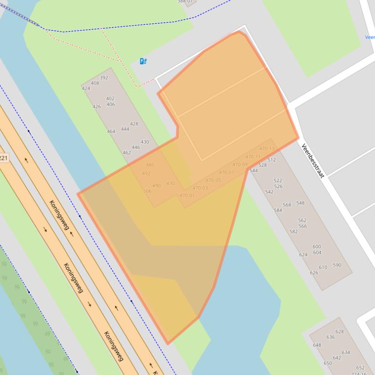 Kaart van postcodegebied 3765BN.