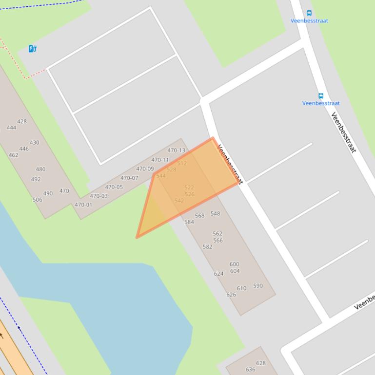 Kaart van postcodegebied 3765BP.