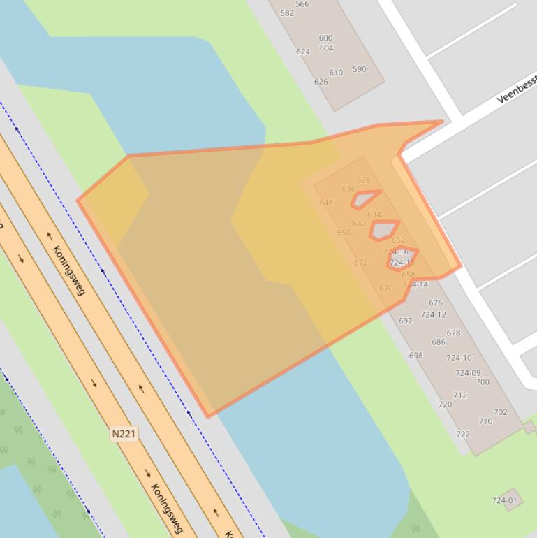 Kaart van postcodegebied 3765BT.