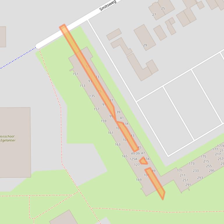 Kaart van postcodegebied 3765CB.