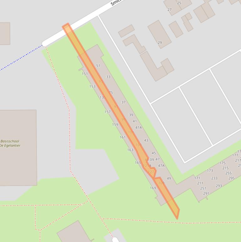 Kaart van postcodegebied 3765CC.