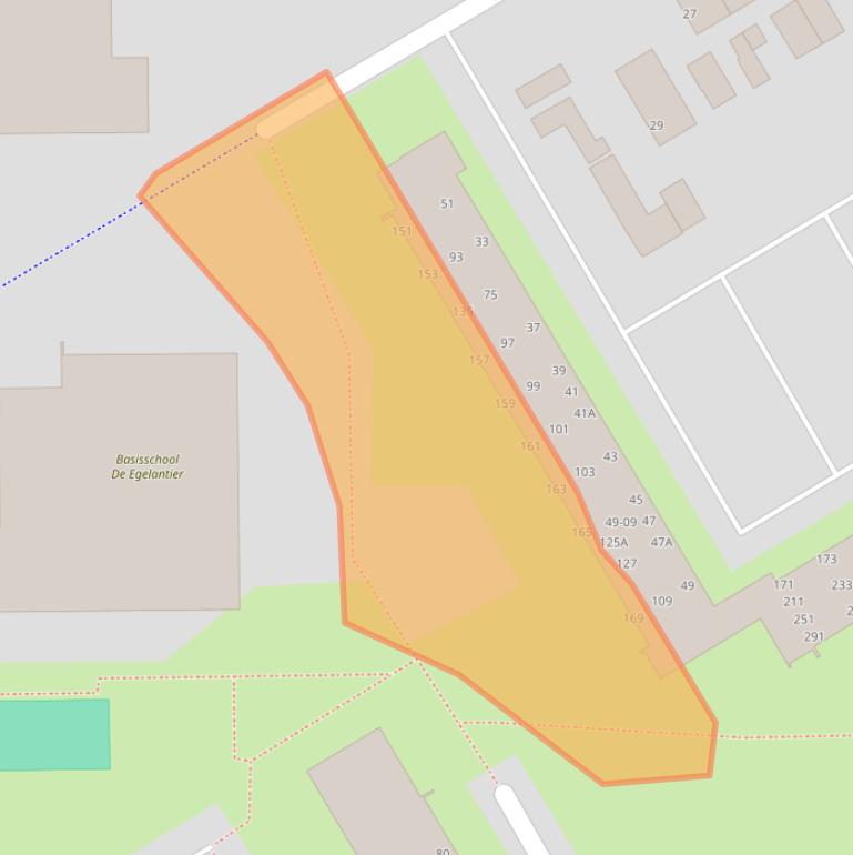 Kaart van postcodegebied 3765CD.