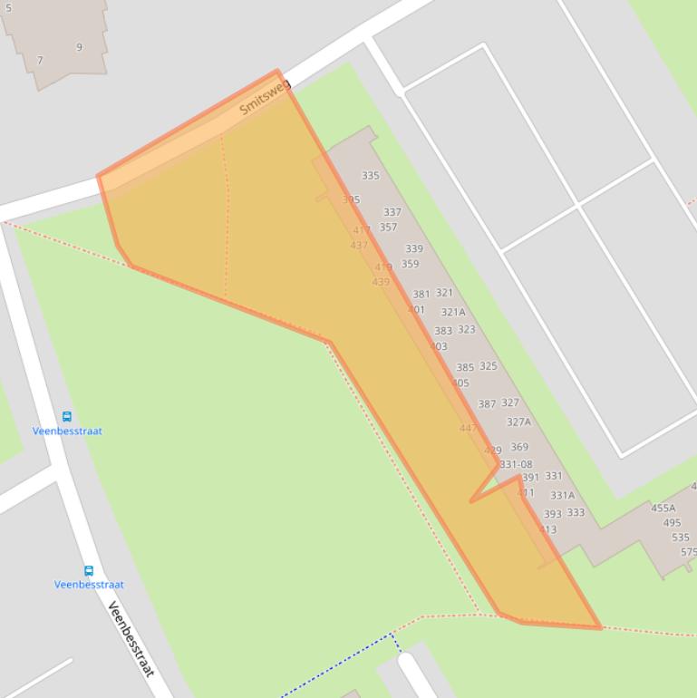 Kaart van postcodegebied 3765CM.