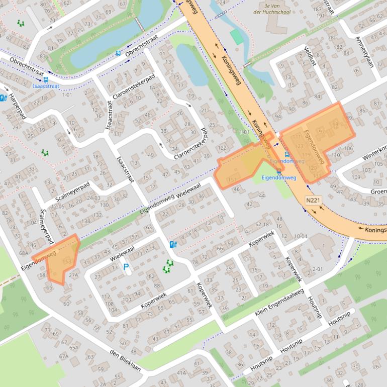 Kaart van postcodegebied 3765EC.