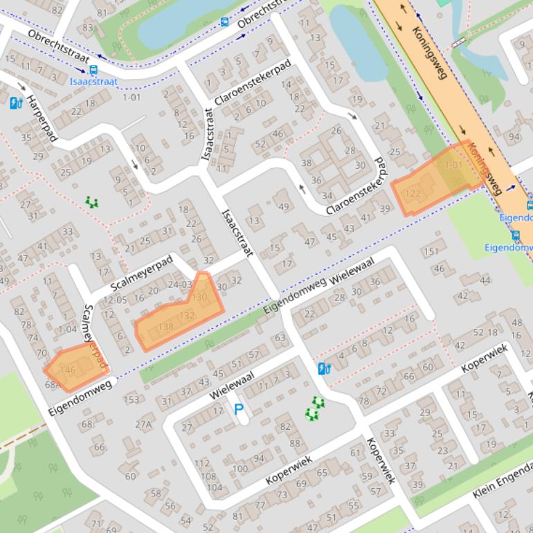 Kaart van postcodegebied 3765EG.