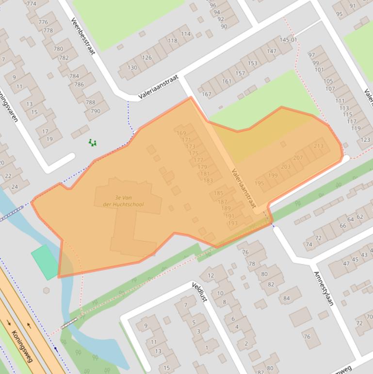 Kaart van postcodegebied 3765EN.