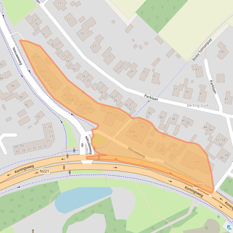 Kaart van postcodegebied 3765GC.