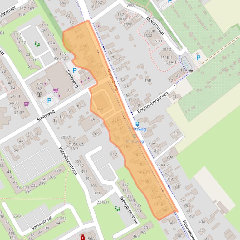 Kaart van postcodegebied 3765GD.