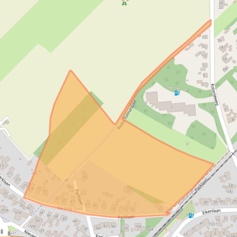 Kaart van postcodegebied 3765GJ.