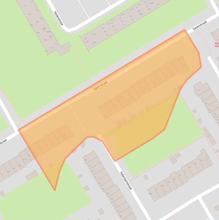 Kaart van postcodegebied 3765WJ.