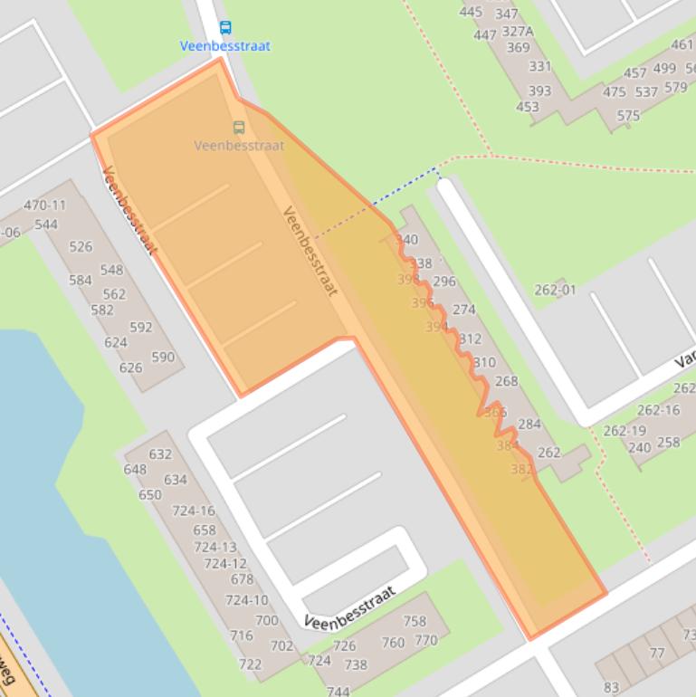 Kaart van postcodegebied 3765WZ.