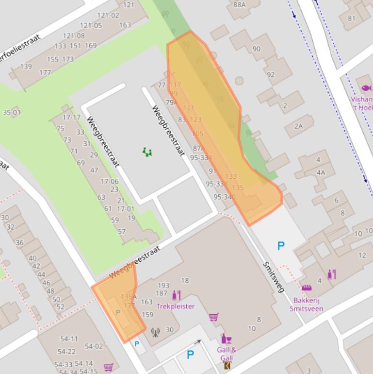 Kaart van postcodegebied 3765XC.