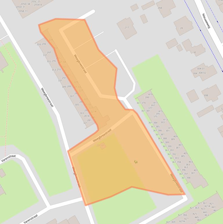 Kaart van postcodegebied 3765XG.