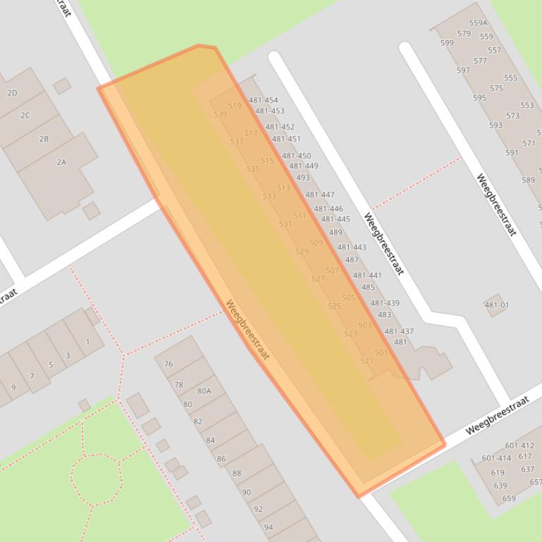 Kaart van postcodegebied 3765XP.