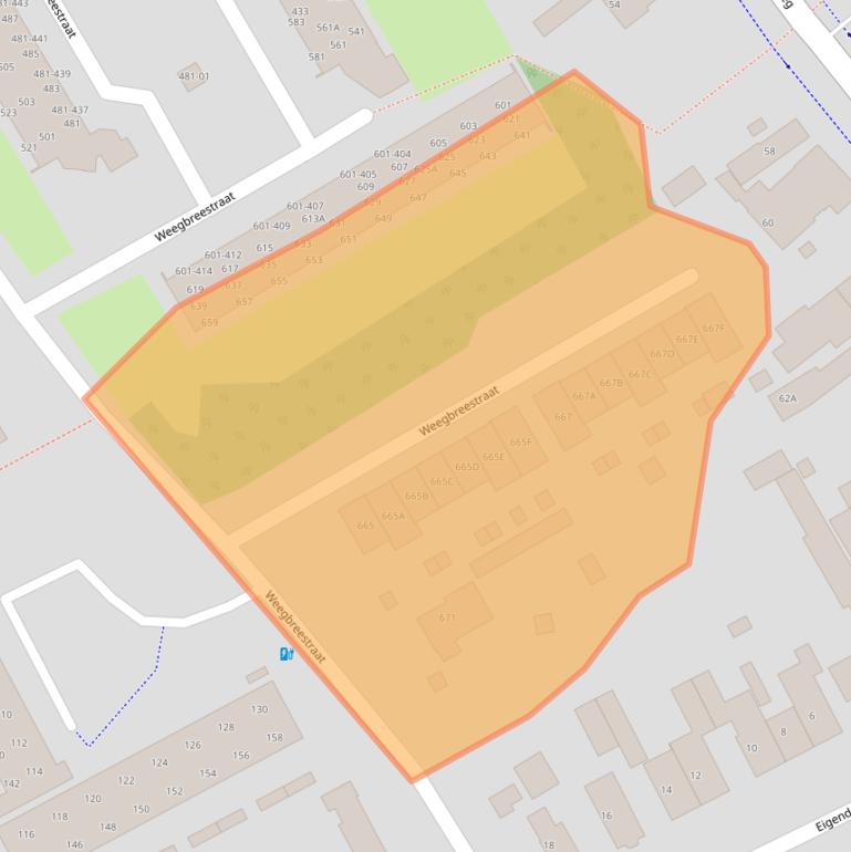 Kaart van postcodegebied 3765XT.