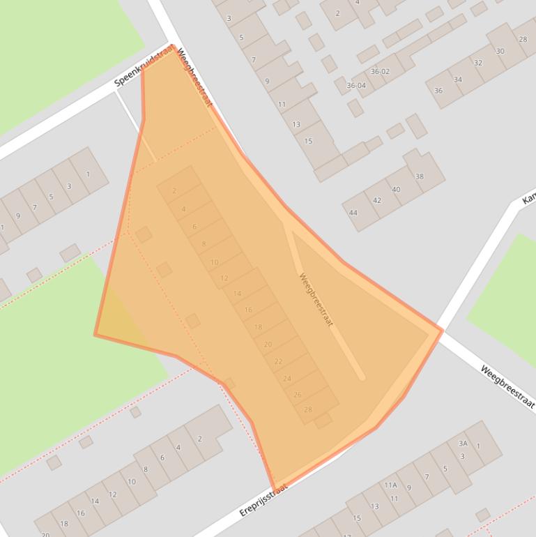 Kaart van postcodegebied 3765XV.