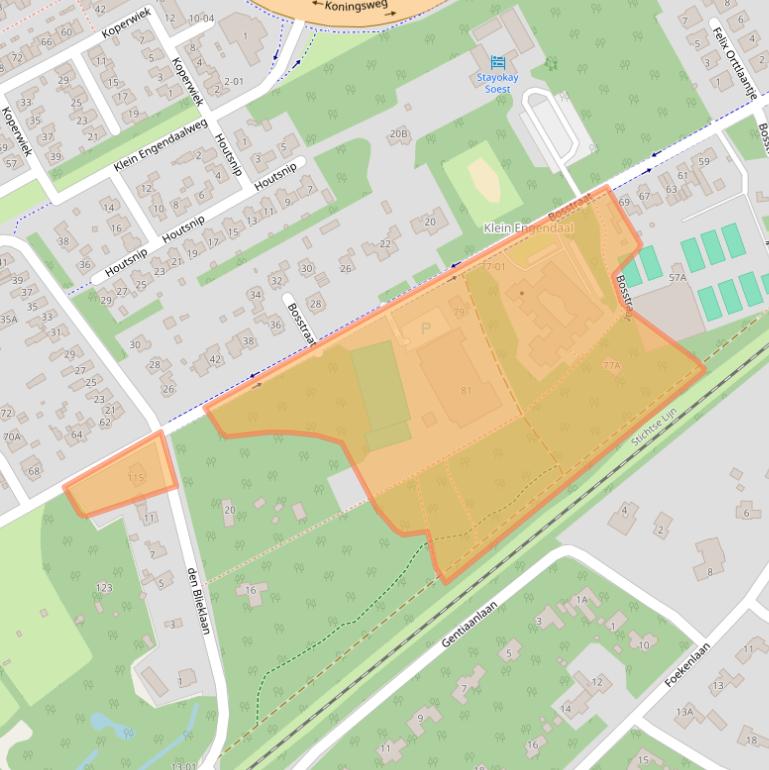 Kaart van postcodegebied 3766AD.