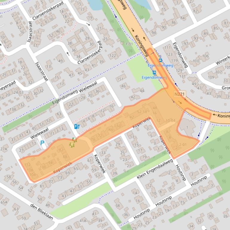 Kaart van postcodegebied 3766AK.