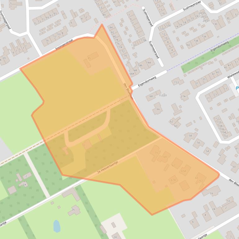 Kaart van postcodegebied 3766AS.