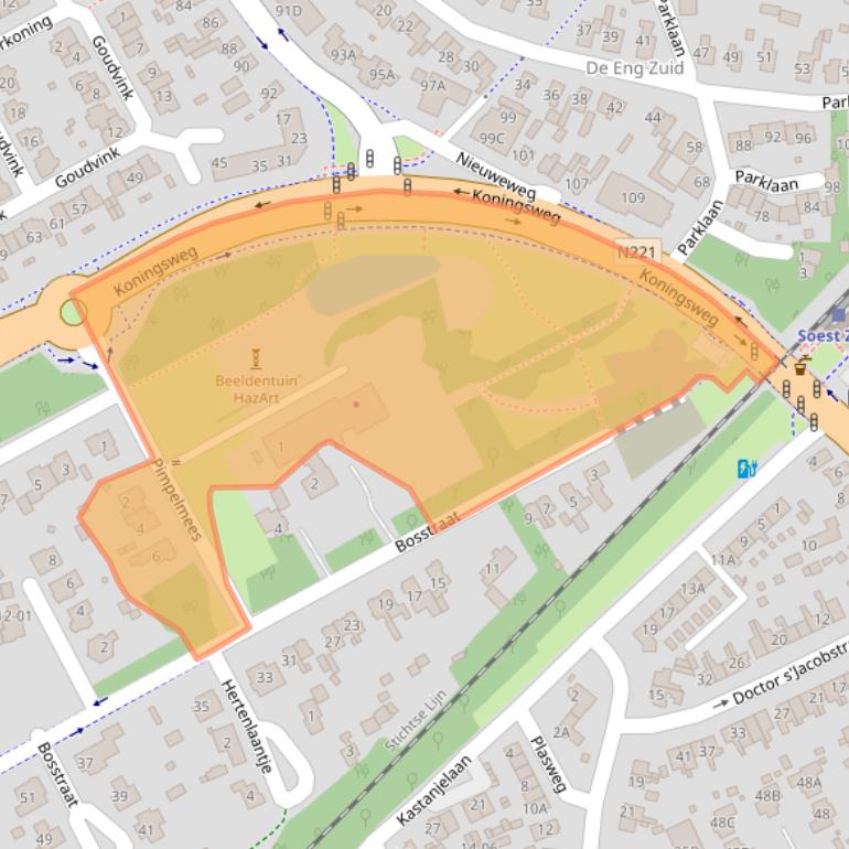 Kaart van postcodegebied 3766AX.