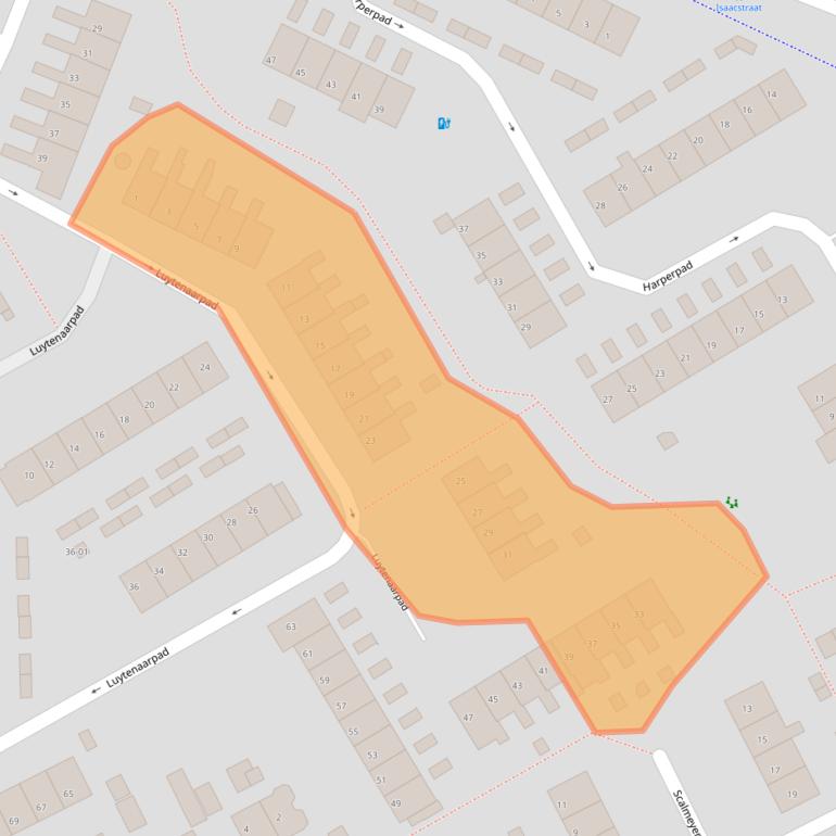 Kaart van postcodegebied 3766BM.