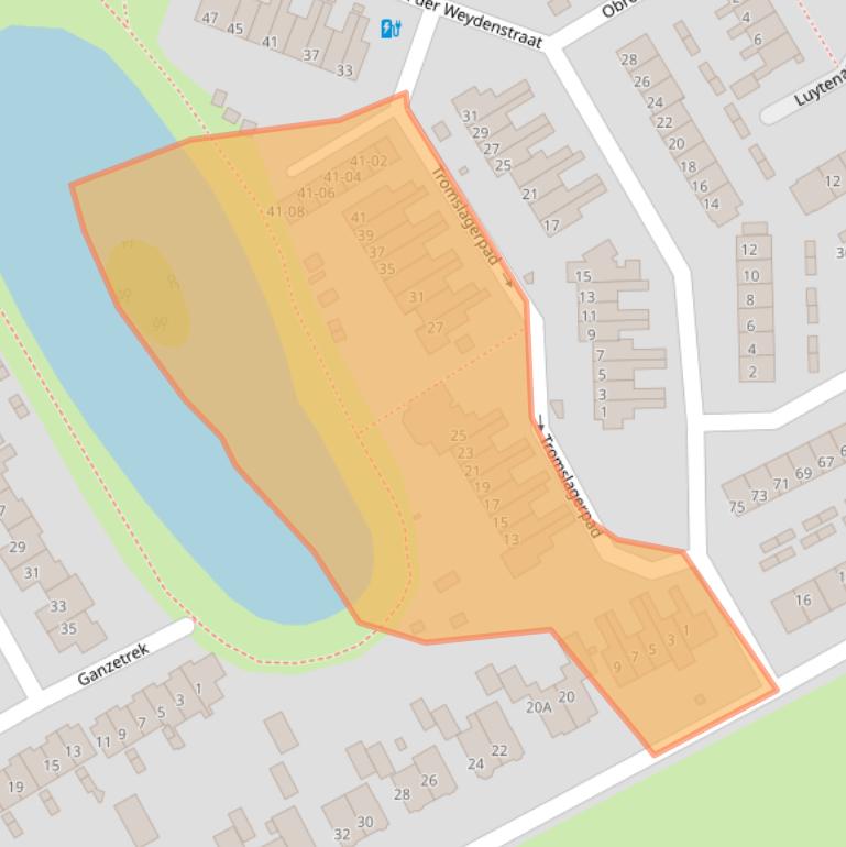 Kaart van postcodegebied 3766CG.