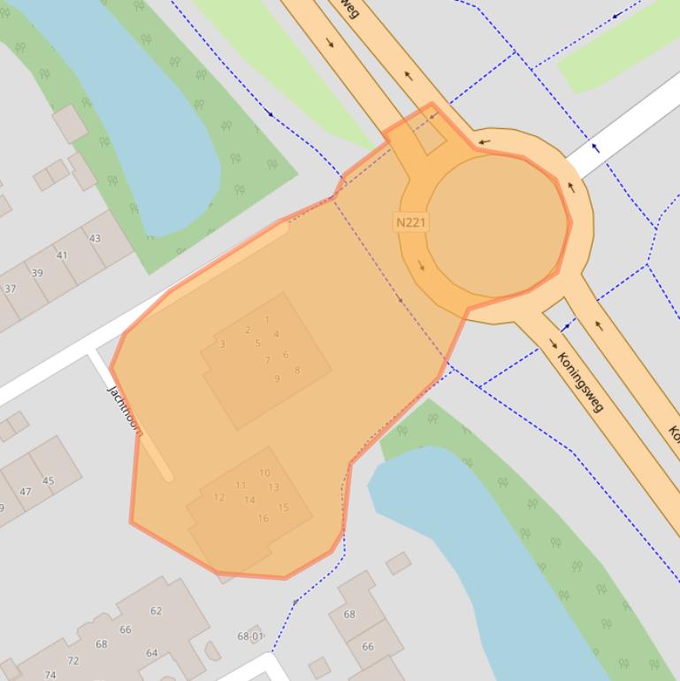 Kaart van postcodegebied 3766DZ.