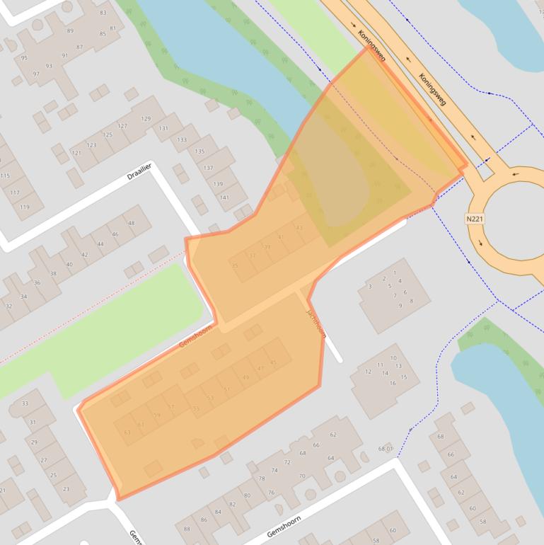 Kaart van postcodegebied 3766EK.