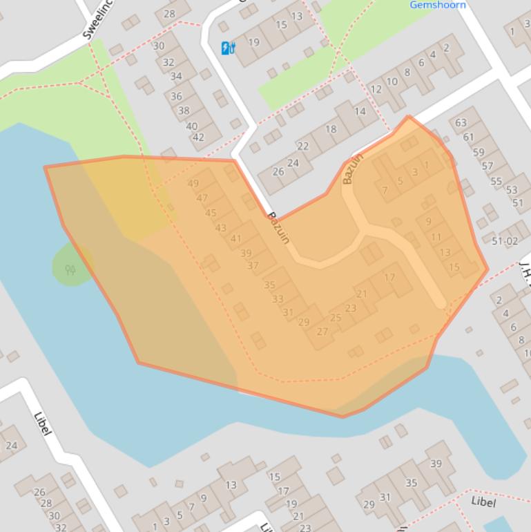 Kaart van postcodegebied 3766EX.