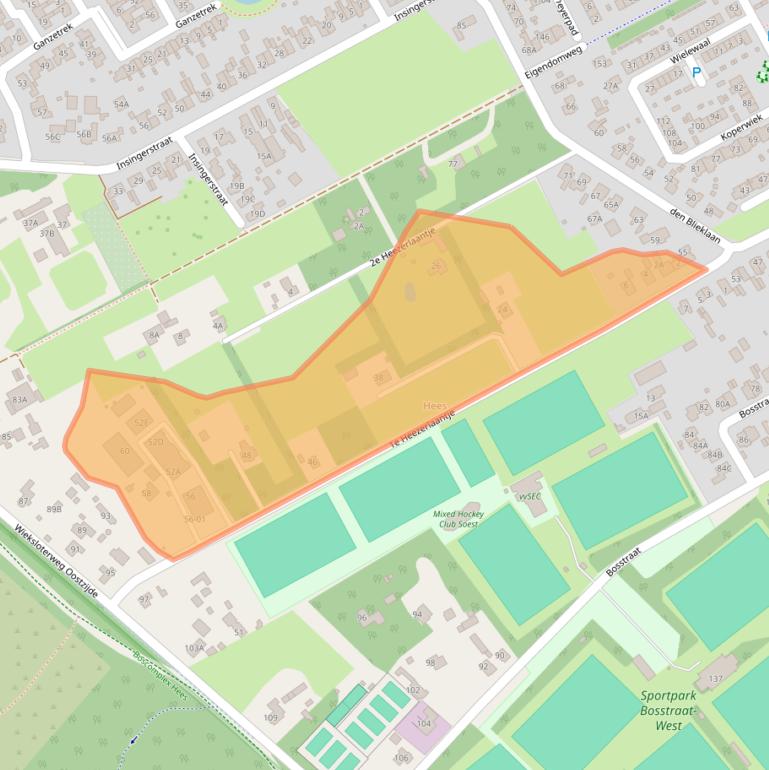 Kaart van postcodegebied 3766LW.