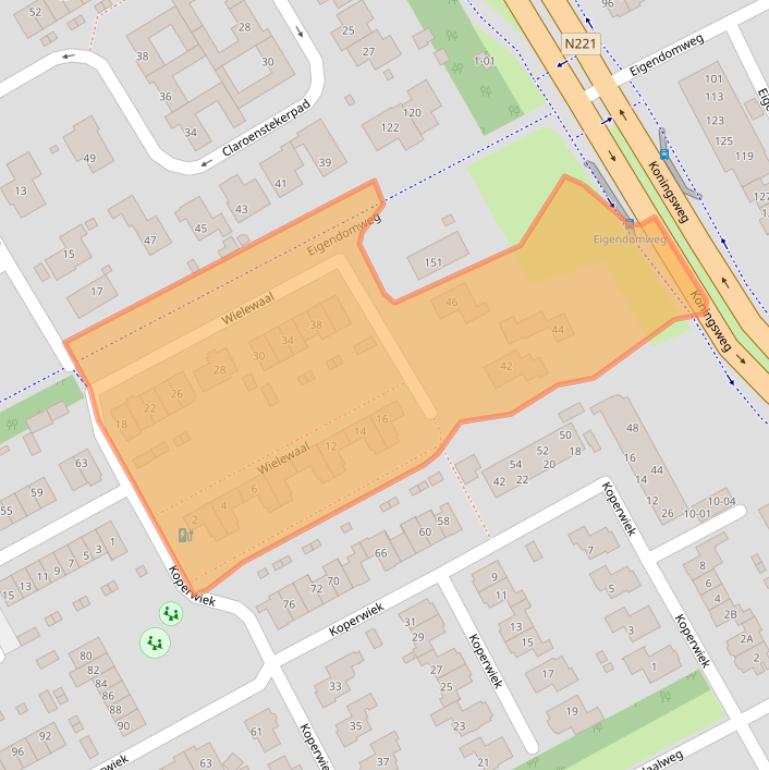 Kaart van postcodegebied 3766VC.