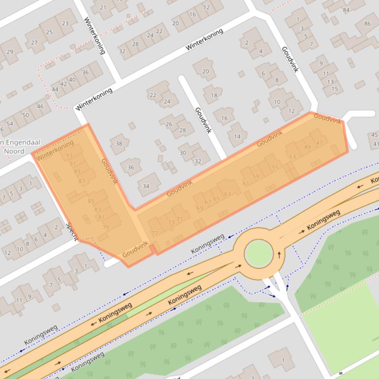 Kaart van postcodegebied 3766WK.