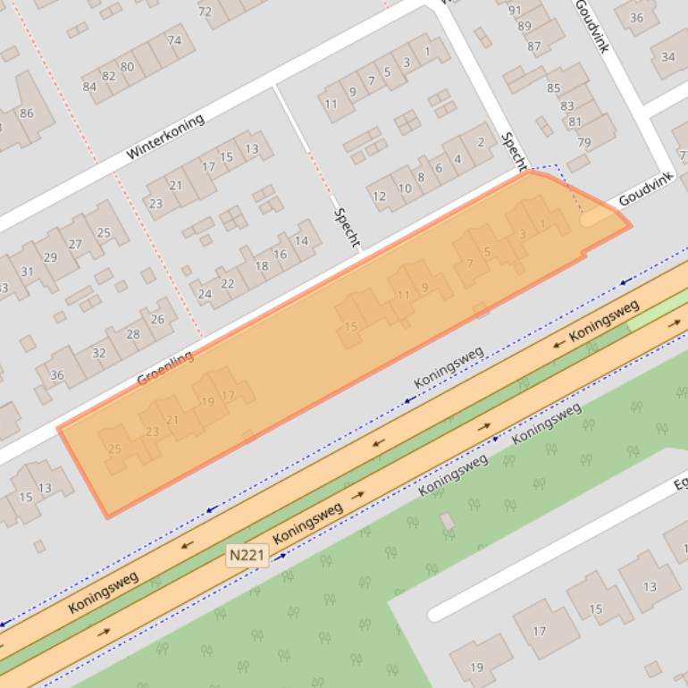 Kaart van postcodegebied 3766WN.