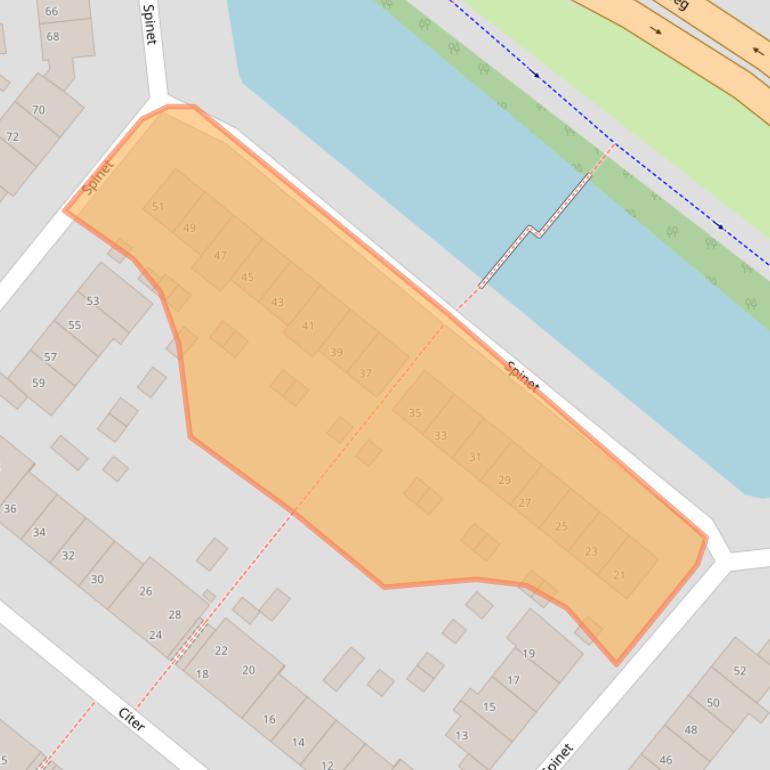 Kaart van postcodegebied 3766ZB.