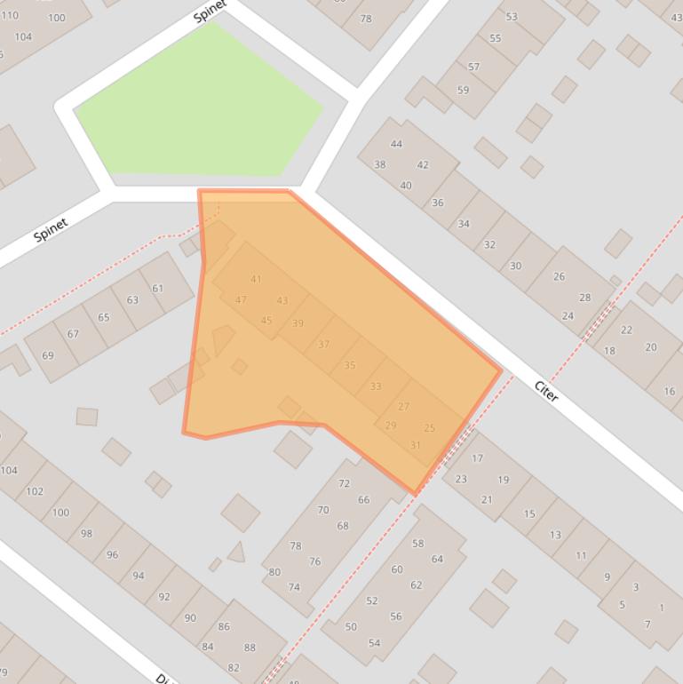 Kaart van postcodegebied 3766ZK.