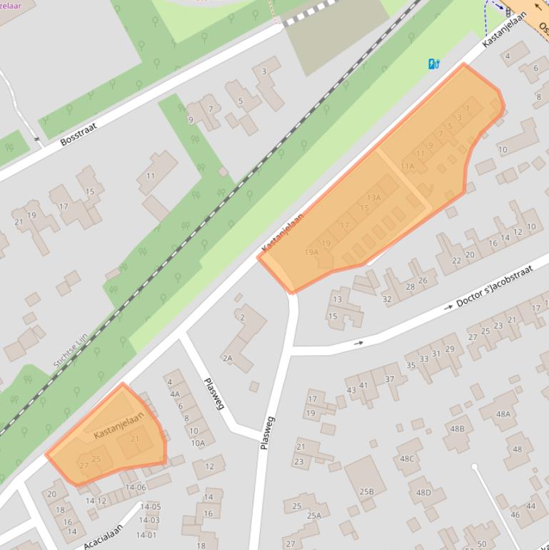 Kaart van postcodegebied 3768AH.