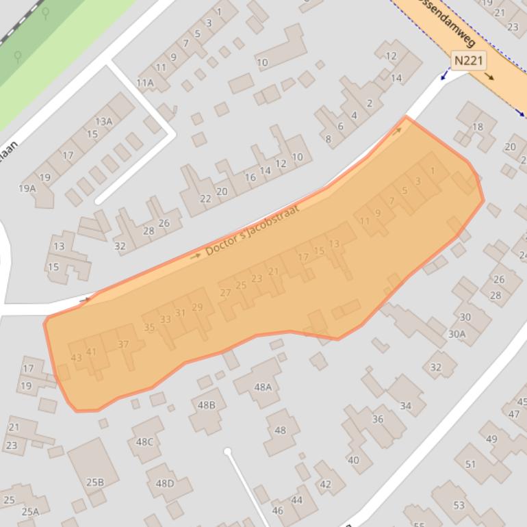 Kaart van postcodegebied 3768AS.