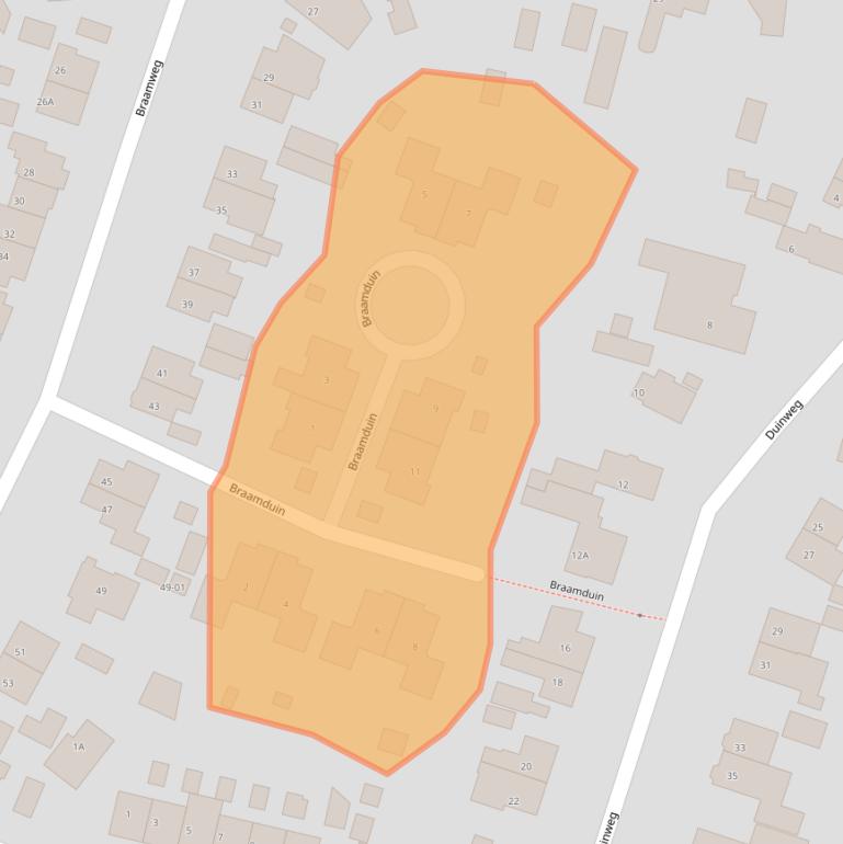 Kaart van postcodegebied 3768CG.