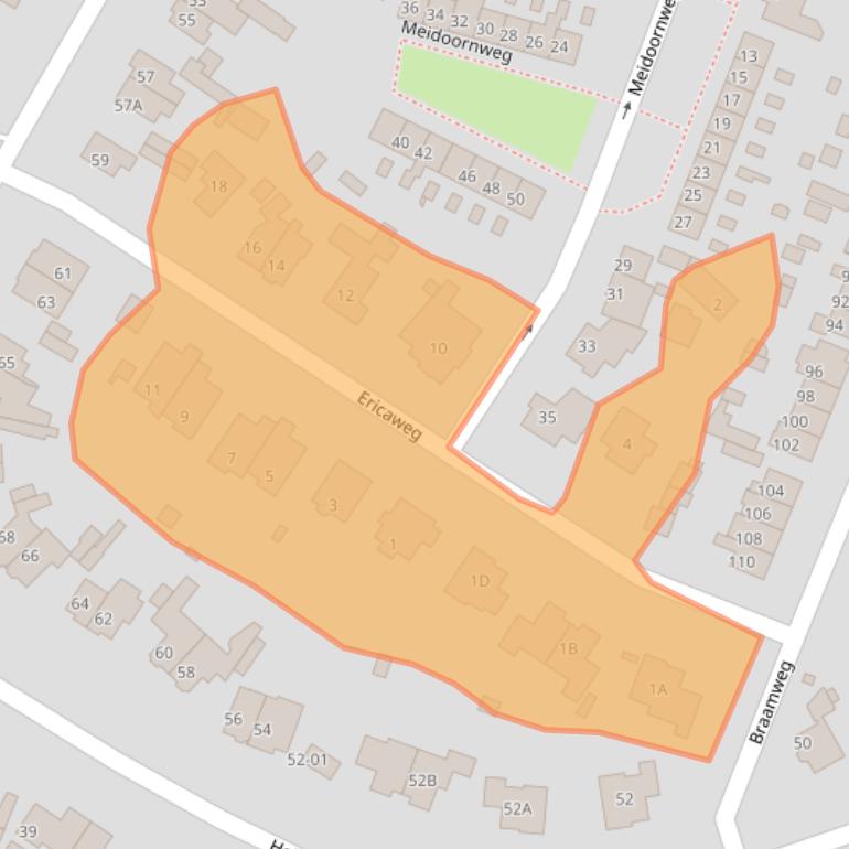 Kaart van postcodegebied 3768CL.