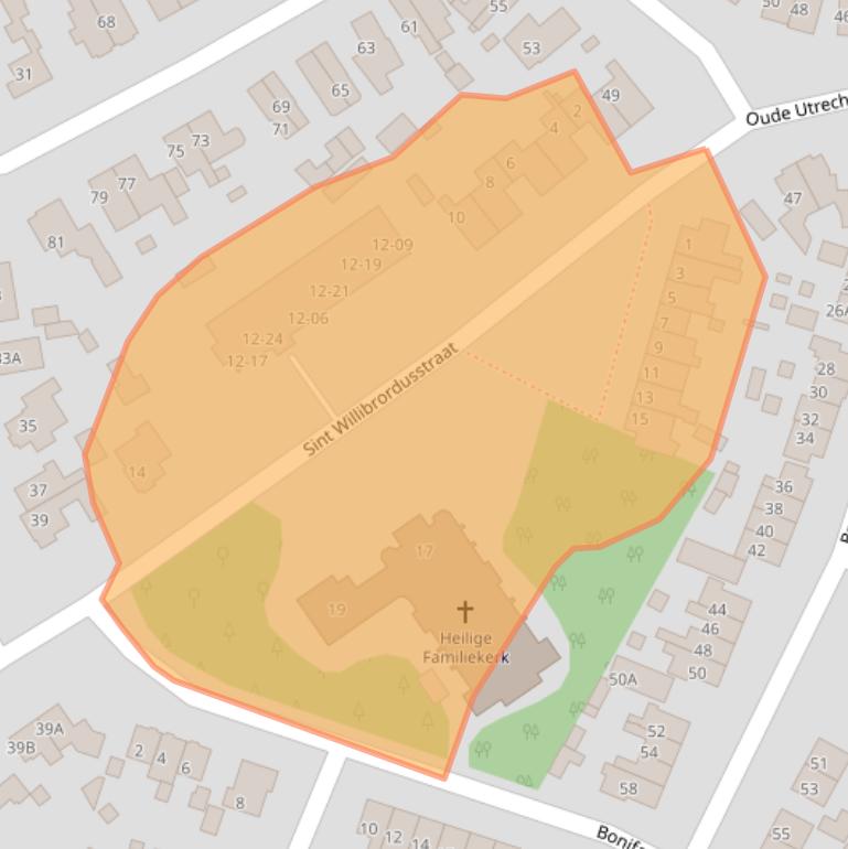 Kaart van postcodegebied 3768CP.