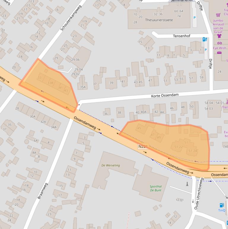 Kaart van postcodegebied 3768CW.