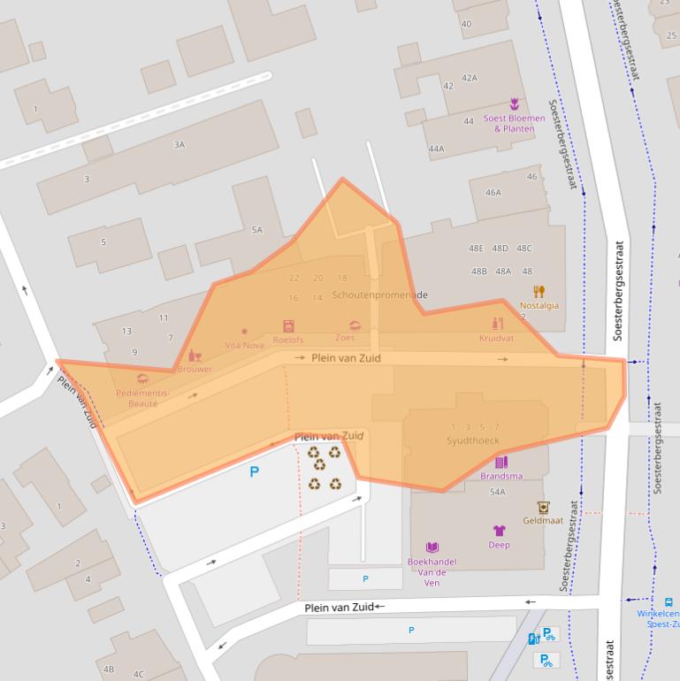 Kaart van postcodegebied 3768ED.