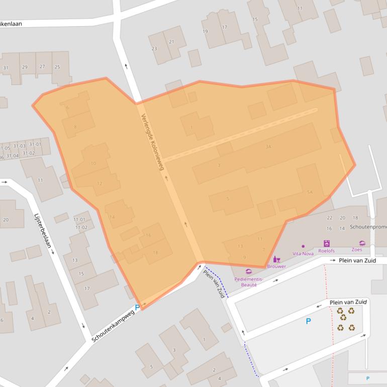 Kaart van postcodegebied 3768EN.