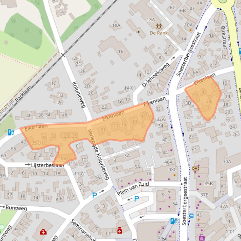 Kaart van postcodegebied 3768ES.