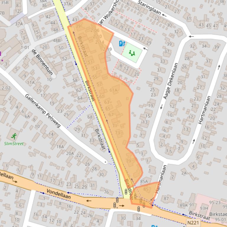 Kaart van postcodegebied 3768HC.